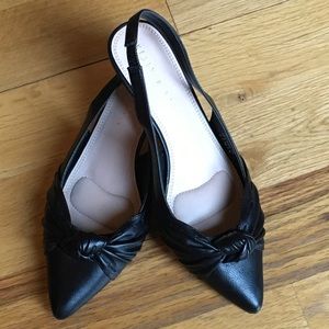 Kelly & Katie Black Size 6 Sling Back Low Heels